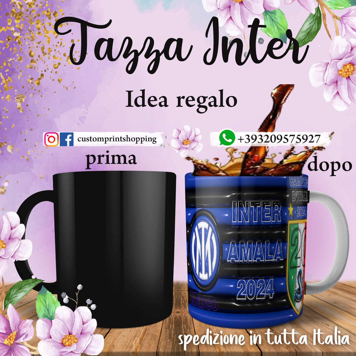 t-shirteria Tazza in Ceramica - 100% Camionista - Tazza Idea Regalo