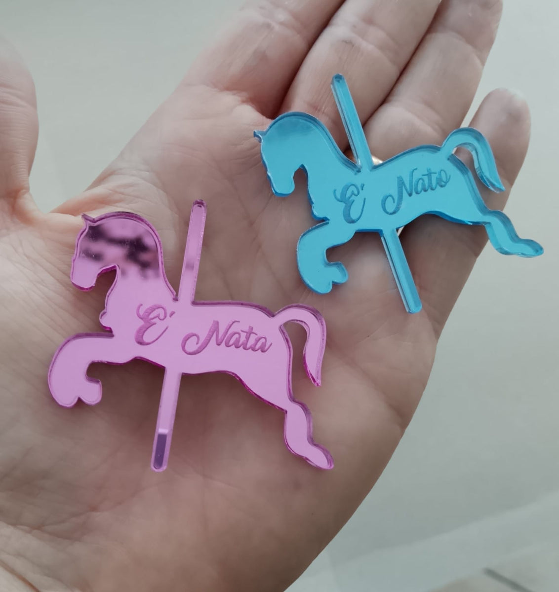 Portachiavi Miniblings Anello Portachiavi Cavallo Pony Islandese