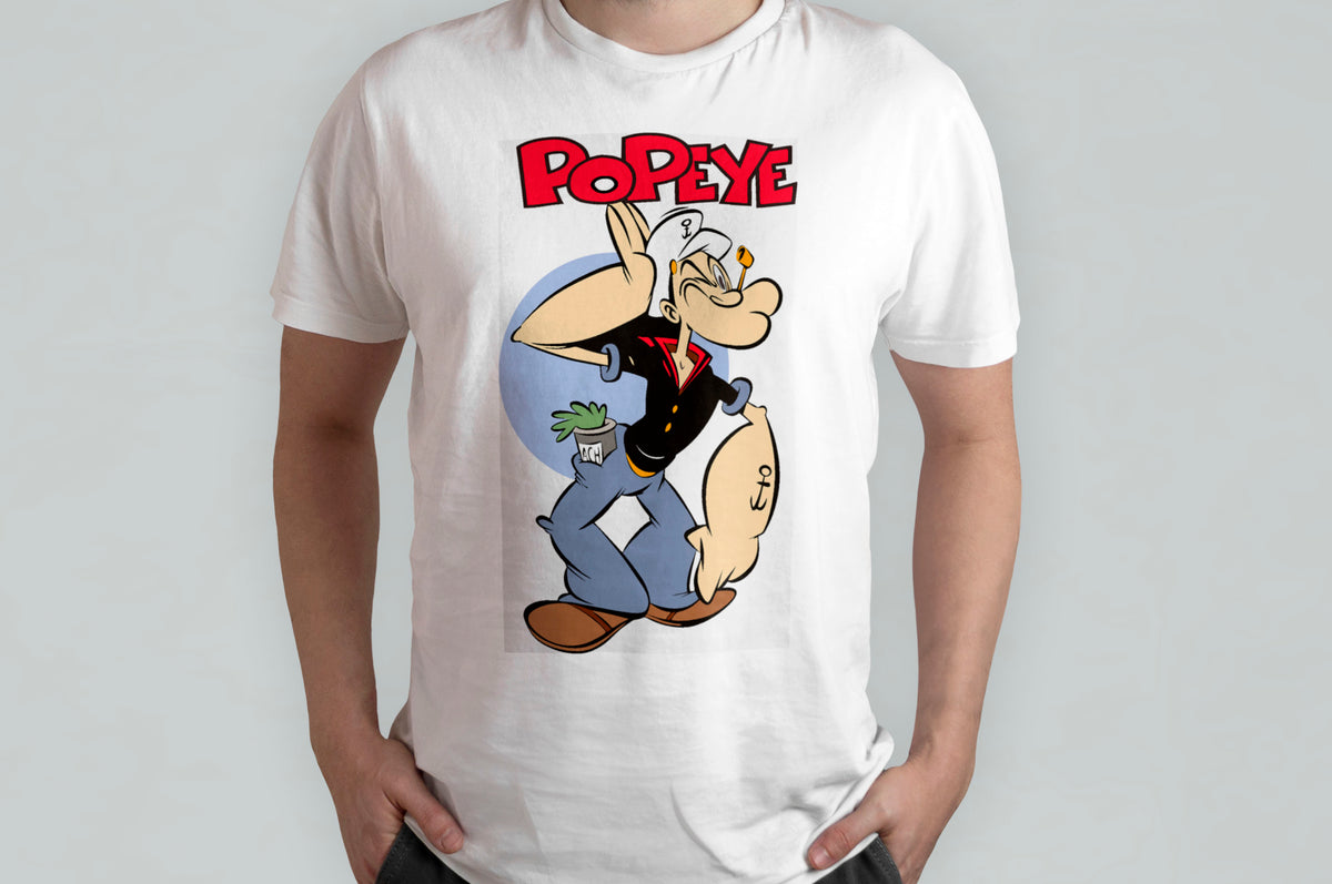 T-SHIRT BRACCIO DI FERRO PERSONALIZZATA CON NOME - Main Image