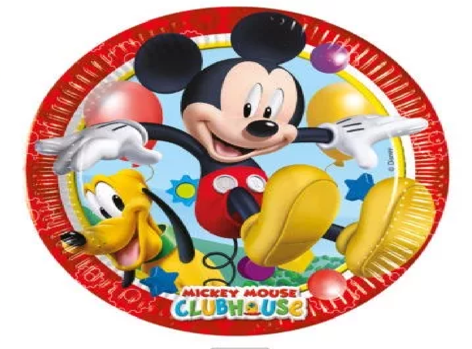 Piatti Di Carta Vintage Con Camion Rosso - 8 Pezzi, 23 Cm (9"), Robusti Per Festa A Tema - 3