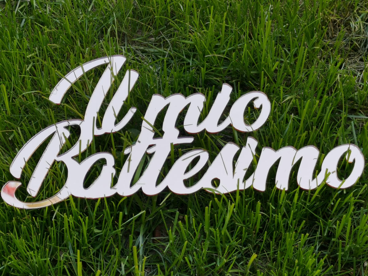 CAKE TOPPER IL MIO BATTESIMO CON IL TUO NOME – Customprintshopping