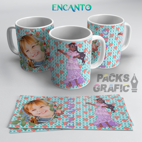 TAZZA ENCANTO PERSONALIZZATA CON FOTO E NOME MOD.19