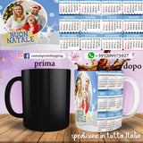 TAZZA CALENDARIO 2025 PERSONALIZZATA CON FOTO MOD.01