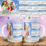 TAZZA CALENDARIO 2025 PERSONALIZZATA CON FOTO MOD.01