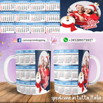 TAZZA CALENDARIO 2025 PERSONALIZZATA CON FOTO MOD.02