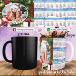 TAZZA CALENDARIO 2025 PERSONALIZZATA CON FOTO MOD.06