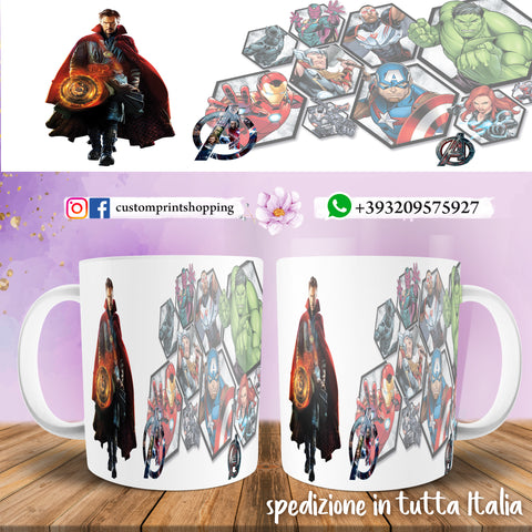 TAZZA MARVEL  PERSONALIZZABILE CON IL TUO NOME MOD.10
