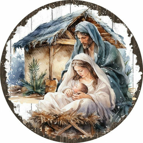 TAMBURO PERSONALIZZATO A TEMA NATIVITA'