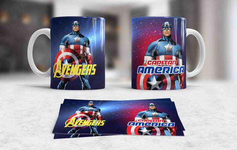 TAZZA CAPITAN AMERICA PERSONALIZZABILE MOD.10