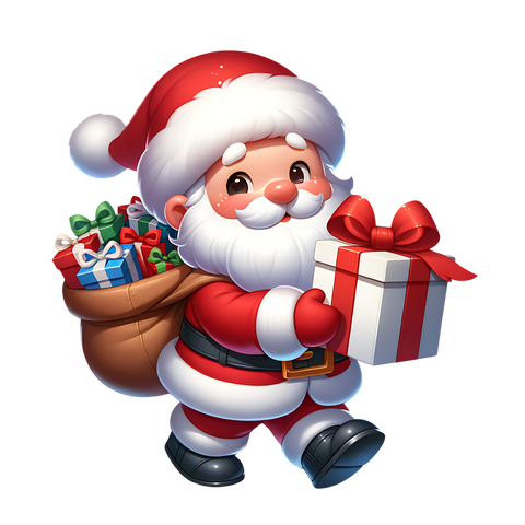 TAMBURO PERSONALIZZATO A TEMA BABBO NATALE MOD.10