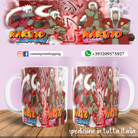 TAZZA NARUTO SHIPPUDEN PERSONALIZZABILE CON IL TUO NOME MOD.10
