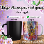 TAZZA AVENGERS END GAME PERSONALIZZABILE MOD. 11