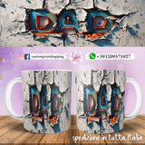 TAZZD DAD PERSONALIZZATA  IN 3D MOD.11