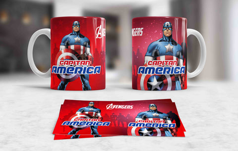 TAZZA CAPITAN AMERICA PERSONALIZZABILE MOD.11