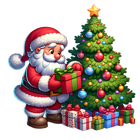 TAMBURO PERSONALIZZATO A TEMA BABBO NATALE MOD.11