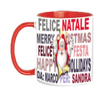 TAZZA NATALE PERSONALIZZATA CON I TUOI NOMI MOD.11