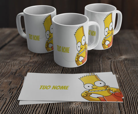 TAZZA SIMPSON PERSONALIZZABILE CON NOME MOD.11