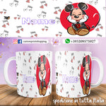 TAZZA MICKEY MINNIE PERSONALIZZATA CON NOME MOD.11