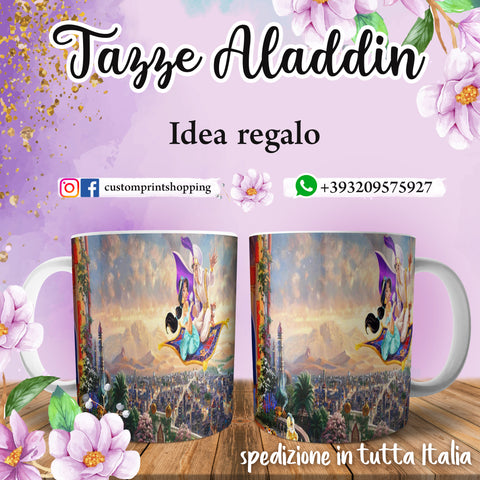 TAZZA ALADDIN PERSONALIZZABILE CON IL TUO NOME MOD.12