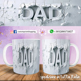 TAZZD DAD PERSONALIZZATA  IN 3D MOD.14