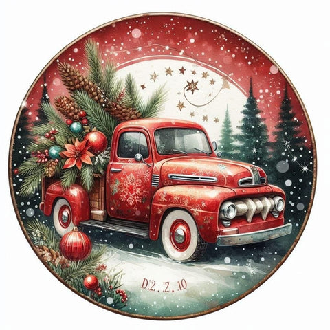 TAMBURO PERSONALIZZATO A TEMA NATALE