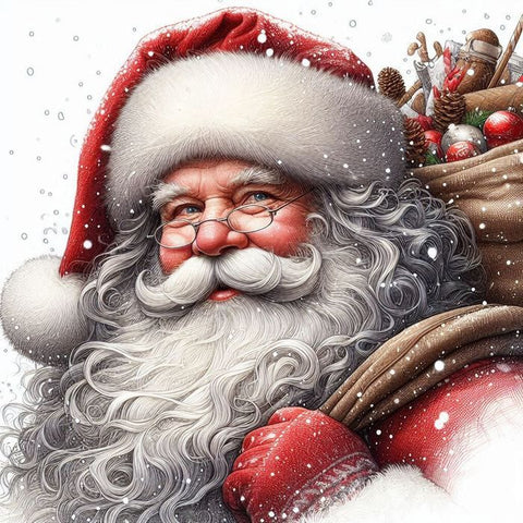 TAMBURO PERSONALIZZATO A TEMA BABBO NATALE