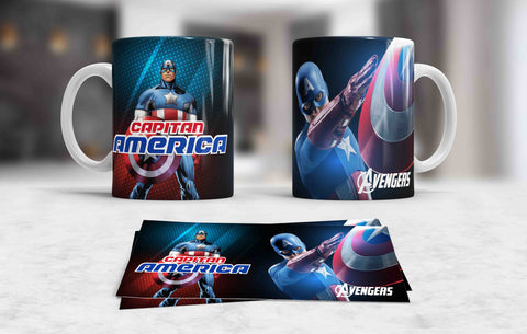 TAZZA CAPITAN AMERICA PERSONALIZZABILE MOD.15