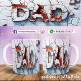 TAZZD DAD PERSONALIZZATA  IN 3D MOD.16