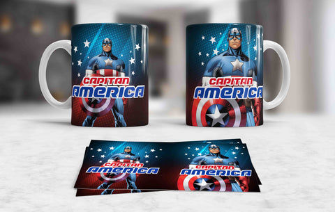 TAZZA CAPITAN AMERICA PERSONALIZZABILE MOD.17