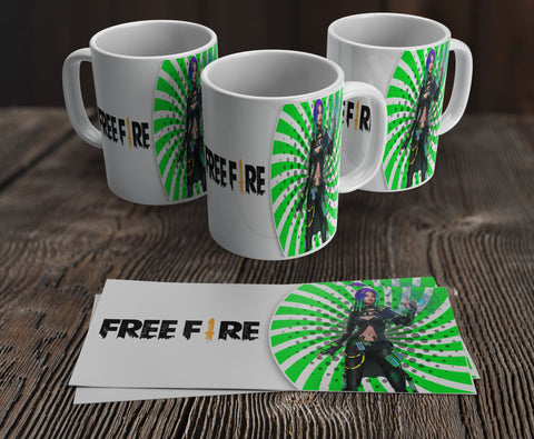 TAZZA FREE FIRE PERSONALIZZABILE CON NOME MOD.18