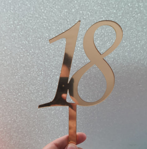 CAKE TOPPER 18 ANNI IN ACRILICO