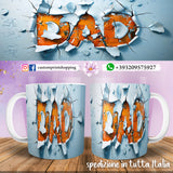 TAZZD DAD PERSONALIZZATA  IN 3D MOD.19