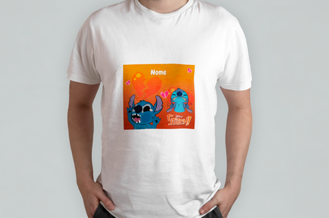 T-SHIRT LILO & STITCH PERSONALIZZATA CON NOME MOD.19