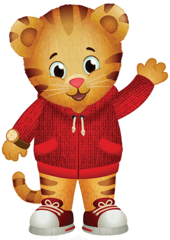 SAGOMA DANIEL TIGER IN POLISTIROLO PERSONALIZZATA MOD.1