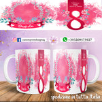 Tazza festa delle donne personalizzata con nome  MOD.1