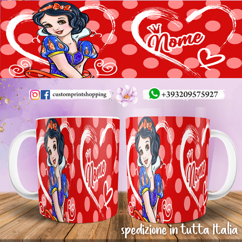 TAZZA PRINCIPESSA  PERSONALIZZATA CON NOME MOD.1