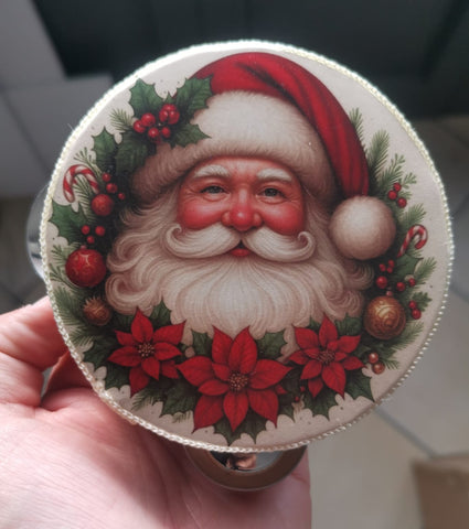 TAMBURO PERSONALIZZATO A TEMA BABBO NATALE