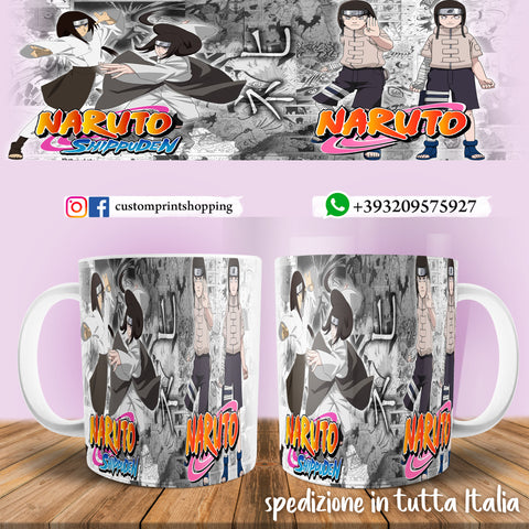 TAZZA NARUTO SHIPPUDEN PERSONALIZZABILE CON IL TUO NOME MOD.1