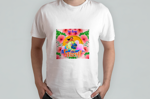 T-SHIRT LILO & STITCH PERSONALIZZATA CON NOME MOD.20