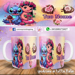 TAZZA STITCH IN LOVE PERSONALIZZATA CON NOME MOD.24