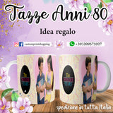 TAZZA ANNI 80' THE WONDERS YEAR PERSONALIZZABILE CON IL TUO NOME MOD.24