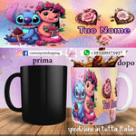 TAZZA STITCH IN LOVE PERSONALIZZATA CON NOME MOD.24