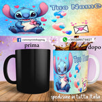 TAZZA STITCH IN LOVE PERSONALIZZATA CON NOME MOD.25