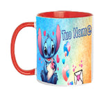 TAZZA STITCH IN LOVE PERSONALIZZATA CON NOME MOD.25