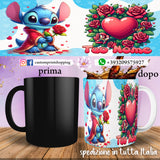 TAZZA STITCH IN LOVE PERSONALIZZATA CON NOME MOD.27