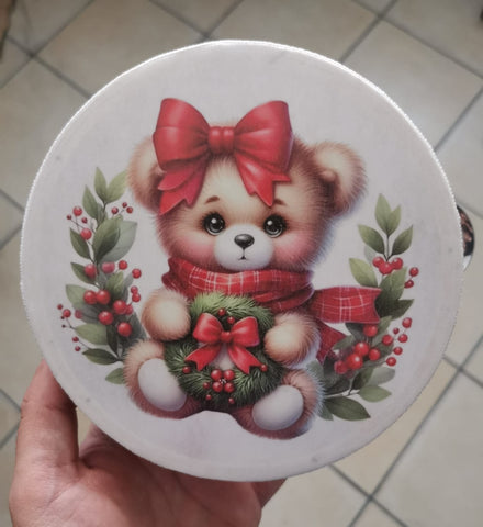 TAMBURO PERSONALIZZATO A TEMA NATALE