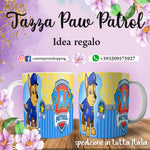 TAZZA  PAW PATROL PERSONALIZZABILE CON NOME MOD.2