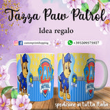 TAZZA  PAW PATROL PERSONALIZZABILE CON NOME MOD.2