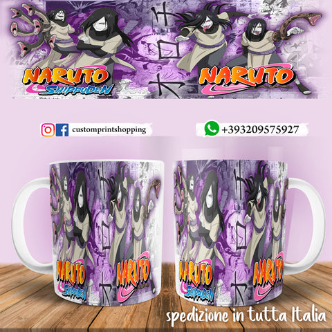 TAZZA NARUTO SHIPPUDEN PERSONALIZZABILE CON IL TUO NOME MOD.2