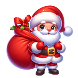 TAMBURO PERSONALIZZATO A TEMA BABBO NATALE MOD.2